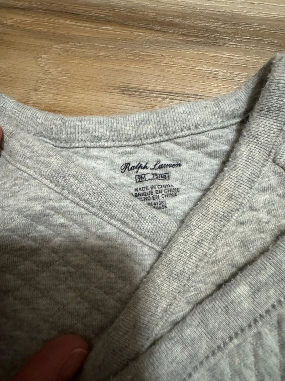 Ralph Lauren quilted long sleeve top
